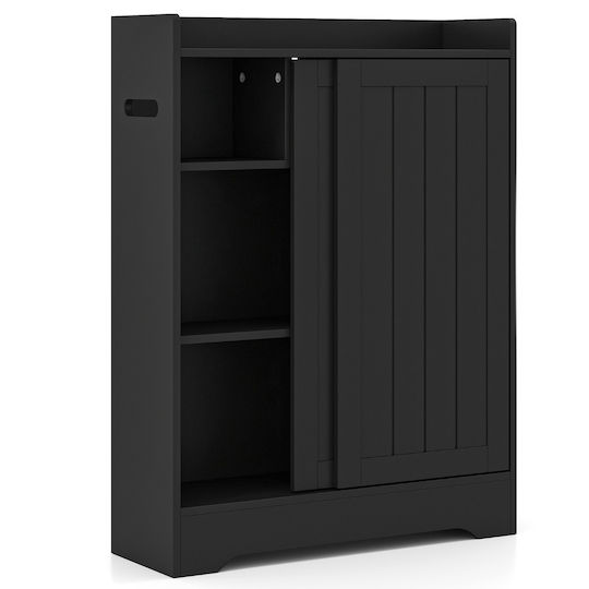 Costway Badezimmerschrank Schwarz
