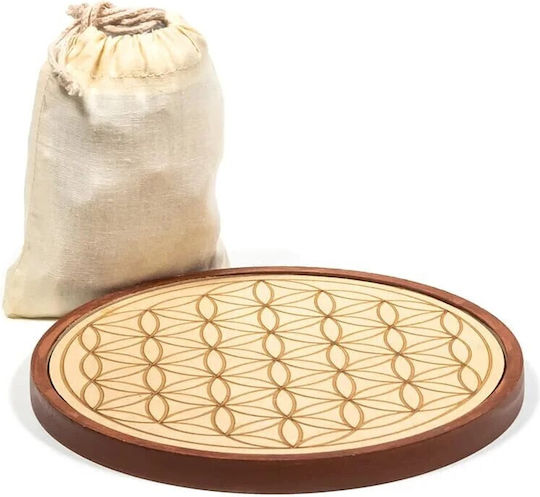 Energie Netz Kristalle Liebe Wood Crystal Grid Love 15,5cm
