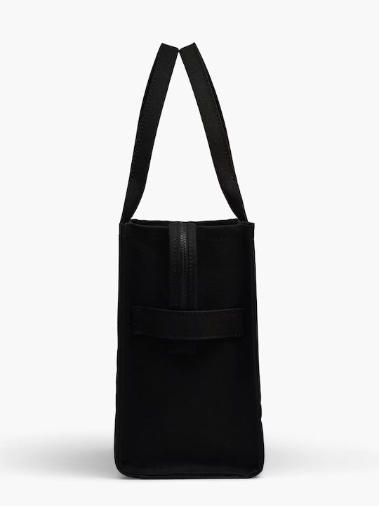 Stoff Damen Tote Tasche Schwarz