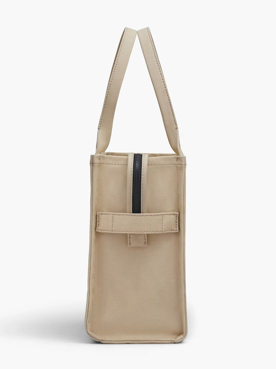 The Canvas Large Υφασμάτινη Γυναικεία Tote Τσάντα Μπεζ
