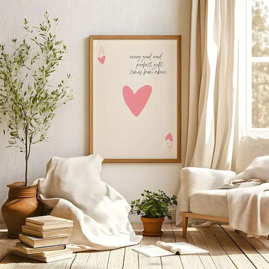 Quote Poster Every Good Perfect Gift Pq258 40cm X 50cm White Wooden Frame