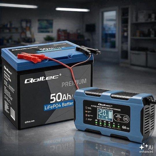 Qoltec Batterieladegerät Für Auto & Motorrad 12V