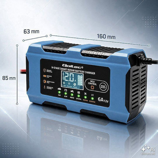 Qoltec Batterieladegerät Für Auto & Motorrad 12V