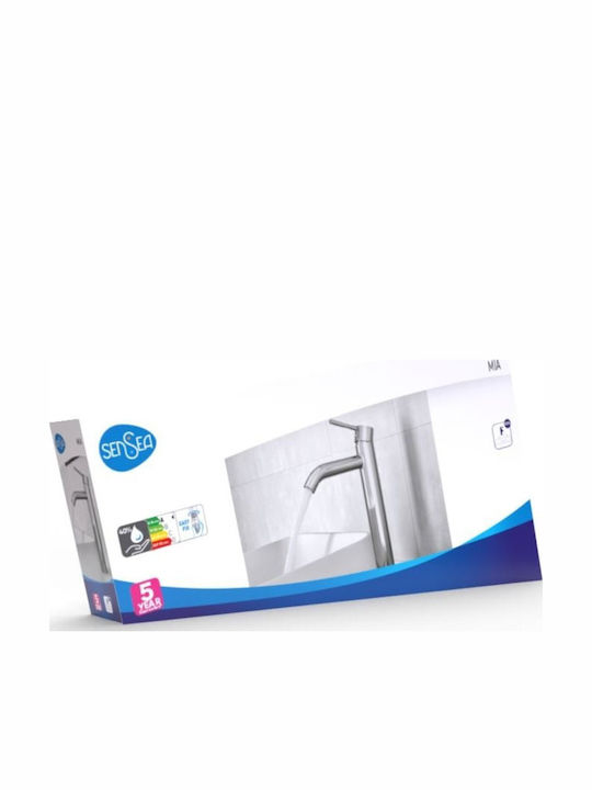Sensea Baterie amestecare pentru chiuvetă înaltă argintie