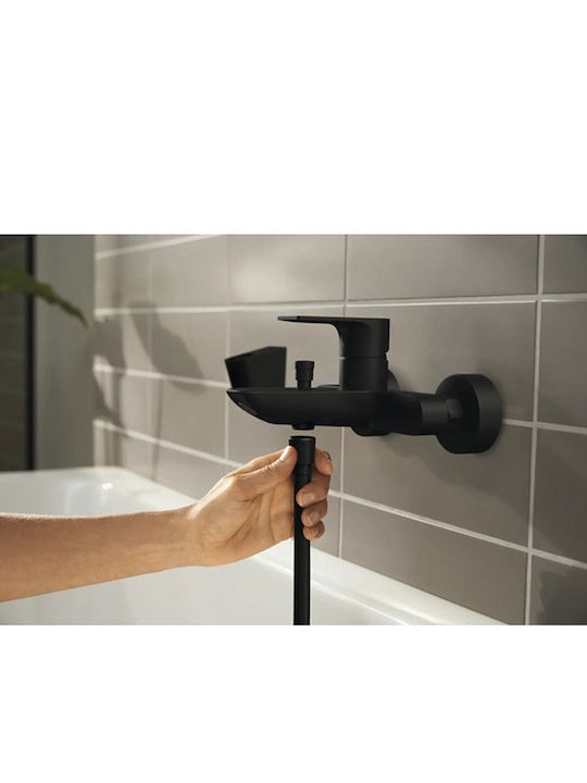 Hansgrohe Rebris E Thermostatische Badewannenarmatur Schwarz