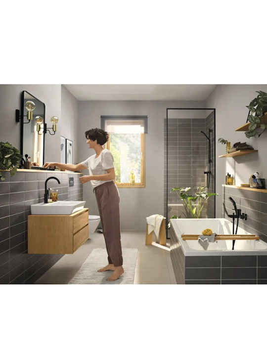 Hansgrohe Rebris E Thermostatische Badewannenarmatur Schwarz