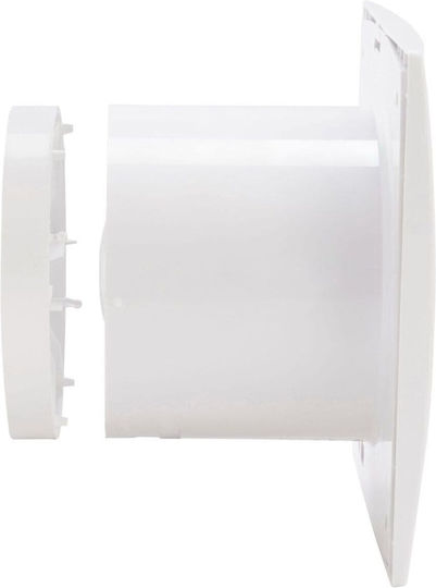 Equation Ventilator de Perete pentru Baie 100mm Alb