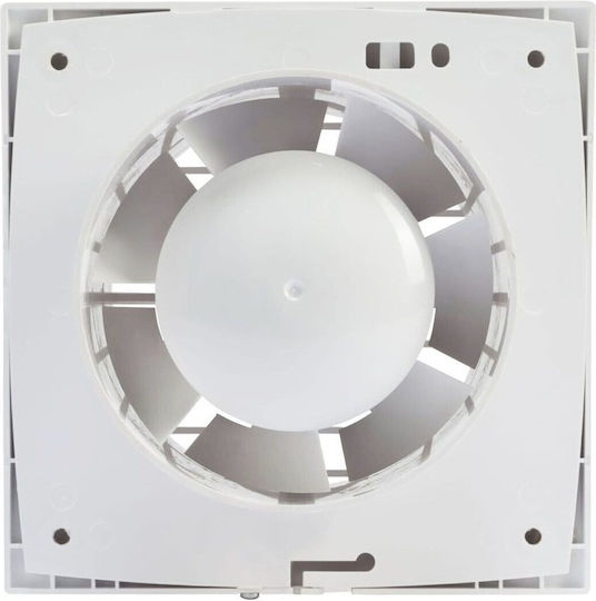 Equation Ventilator de Perete pentru Baie 100mm Alb