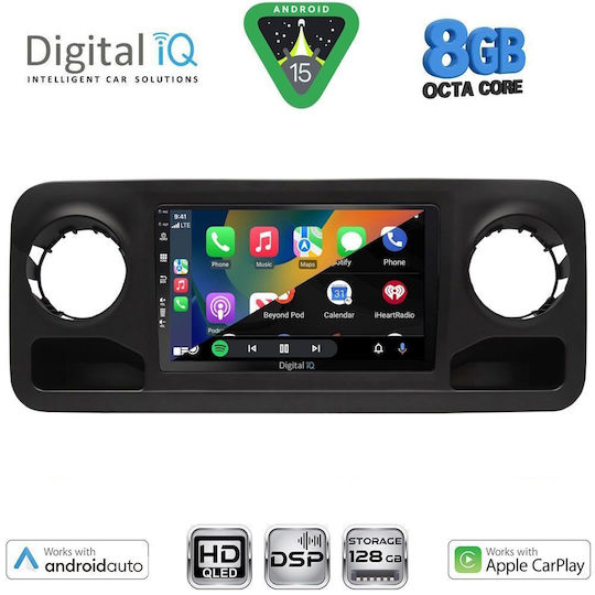 Digital IQ Car Audio System for Mercedes-Benz Sprinter 2018-2026 (Bluetooth/USB/WiFi/GPS/Apple CarPlay/Android Auto) with 10" Touch Screen
