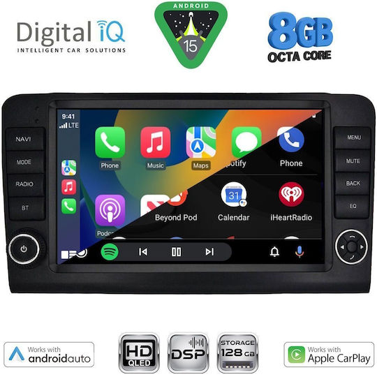 Digital IQ Автомобилна Аудио Система за Mercedes-Benz ML / GL Class 2005-2011 (Bluetooth/USB/Wi-Fi/GPS/Apple CarPlay/Android Auto) с Touch Screen 9"