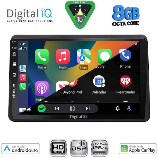 Digital IQ Автомобилна Аудио Система За Opel Movano Renault Master Nissan NV400 2020-2026 Bluetooth USB WiFi GPS Apple CarPlay Android Auto С Touch Screen 10"