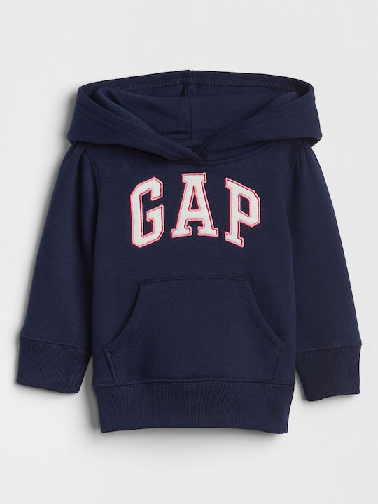 Kids Sweatshirt with Hood and Pockets Blue