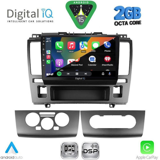 Digital IQ Автомобилна Аудио Система за Nissan Tiida 2004-2013 (Bluetooth/USB/Вграден Wi-Fi/GPS/Apple CarPlay/Android Auto) с Touch Screen 9"