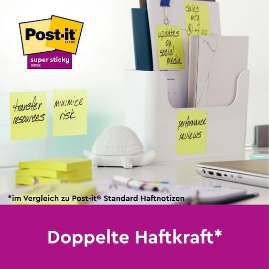Post-it Αυτοκόλλητα Χαρτάκια Σημειώσεων σε Κύβο 90 Φύλλων Κίτρινα 4.7x4.7εκ.