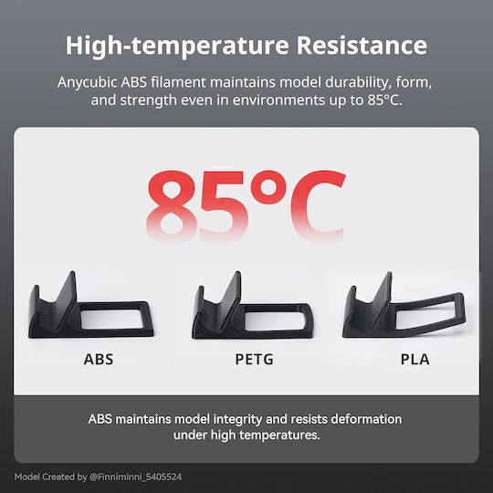 Anycubic ABS Филаменти за 3D принтери Автомобилни компоненти 1kg
