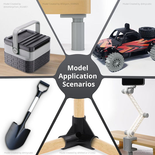 Anycubic ABS Филаменти за 3D принтери Автомобилни компоненти 1kg