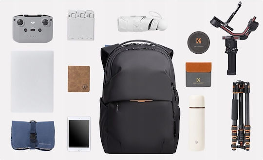 K&F Concept Τσάντα Πλάτης Φωτογραφικής Μηχανής Μαύρη