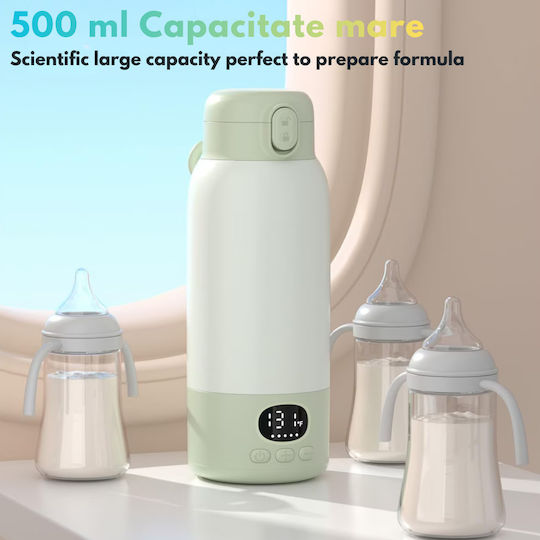 Qova Termos pentru lichide pentru bebeluși din oțel inoxidabil 500ml