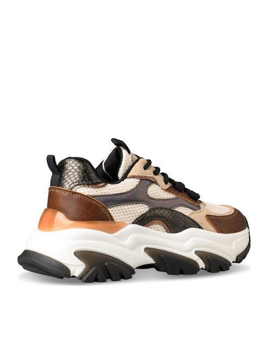 Damen Chunky Sneakers Braun