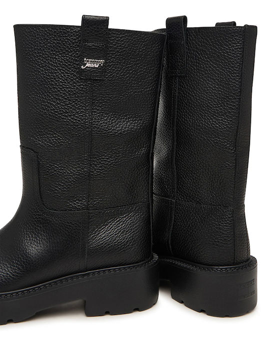 Leather Women's Boots Black