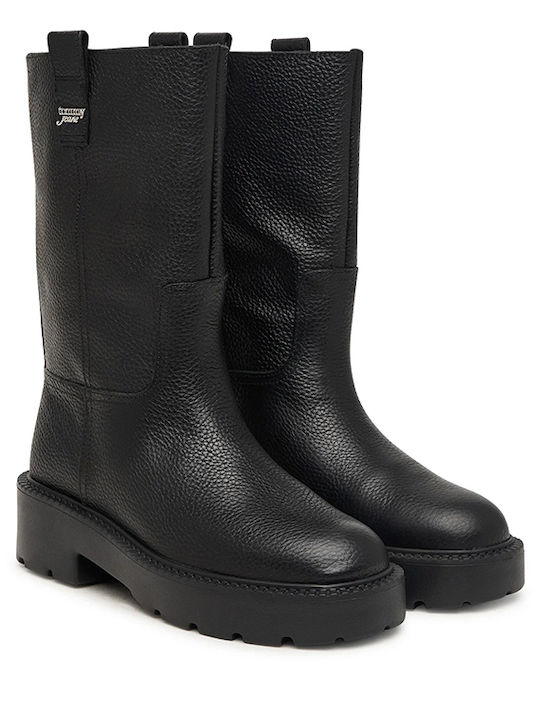 Leather Women's Boots Black