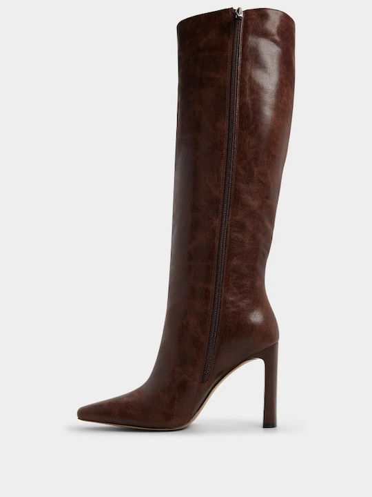 Leder Damenstiefel Braun