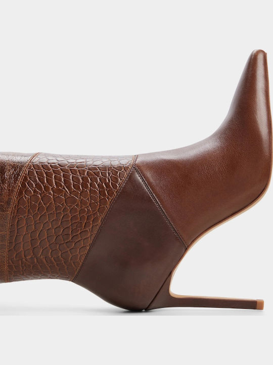 Leder Damenstiefel Braun