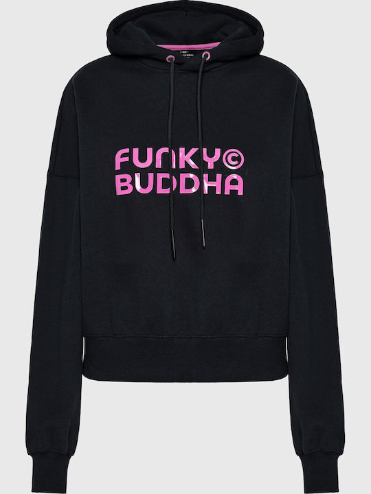 Cropped Women's Hooded Sweatshirt Black