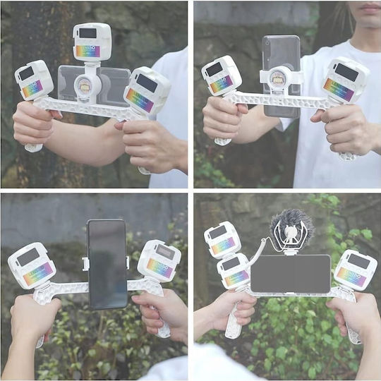Lensgo Holder Grip Stabilizer Smartphone Phone 3x Foot Iso Lensgo L3 White