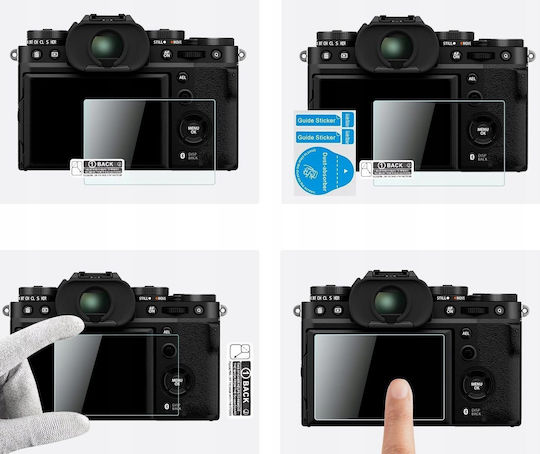 K&F Set of 3 9H Glass Screen Protectors 3 Cold Shoe Protectors Fujifilm X-T5 K&F Concept SKU.2196