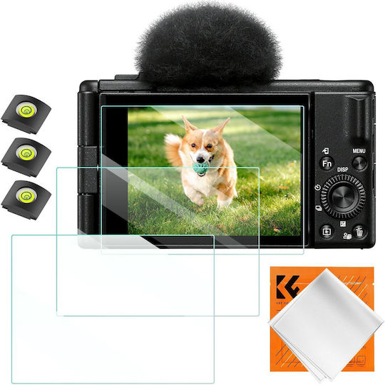 Kf 3x 9h Tempered Screen Protector Set Glass 9h Sony Zv-1 Zv-1 Ii Zv-e10 Concept Sku.2195