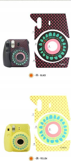 Loveinstant Skin Leather Sticker Fujifilm Instax Mini 8 Black