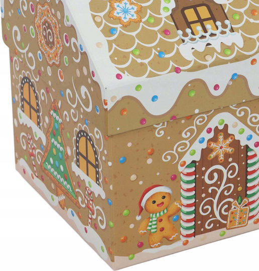 Decorațiuni De Sărbători Colecția Home Styling Cutii De Crăciun În Formă De Casă Set 2 Bucăți