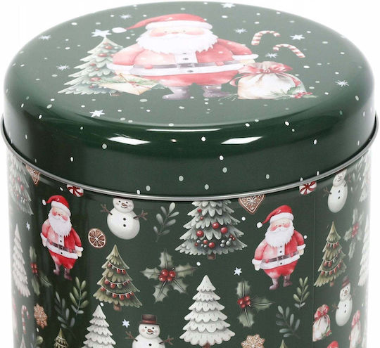Home Styling Collection Decorațiune De Crăciun Set De Crăciun Containere Metalice În Diverse Mărimi 2 Bucăți