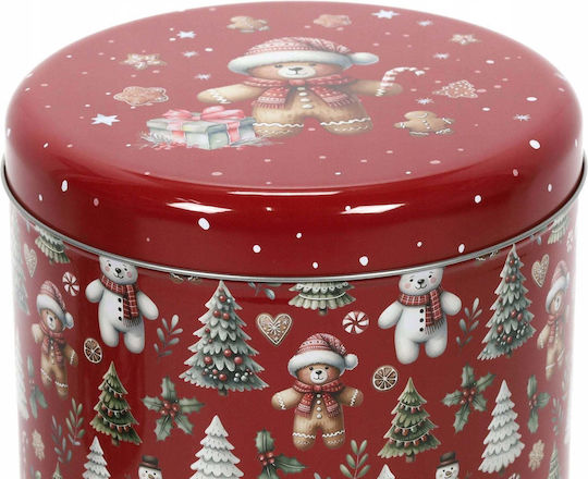 Home Styling Collection Decorațiune De Crăciun Set De Crăciun Containere Metalice În Diverse Mărimi 2 Bucăți
