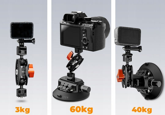 K&F Concept Auto Action-Kamera-Stützbasis für GoPro