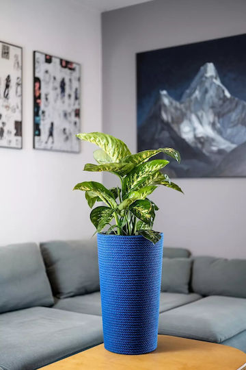 Adoni Kunststoff-Blumentopf Blau 28x47cm