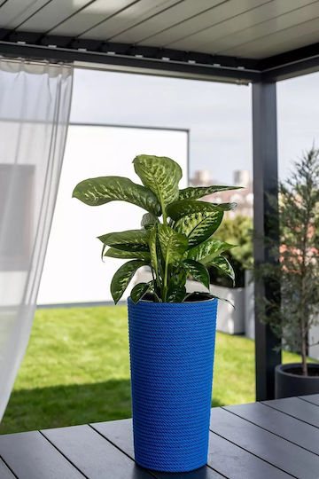 Adoni Kunststoff-Blumentopf Blau 28x47cm