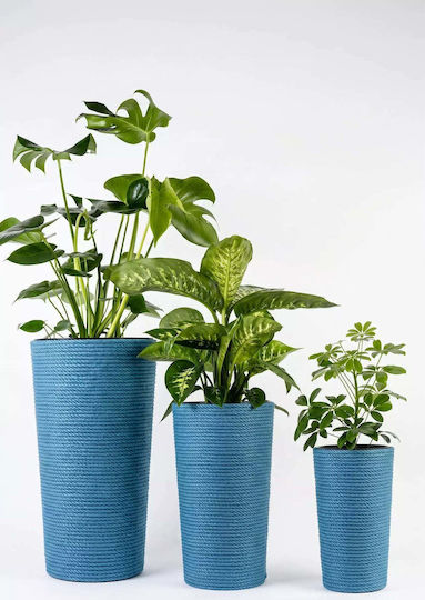 Adoni Bamboo Blue Flower Pot 32x57cm