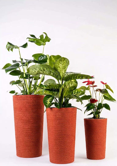 Adoni Kunststoff Blumentopf Rot 36x36cm