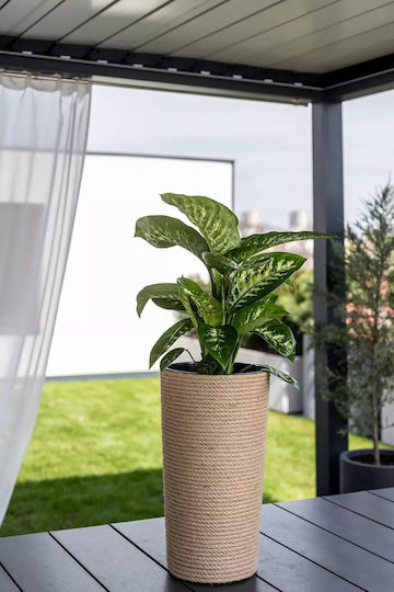 Adoni Kunststoff Blumentopf Juta 47x28x47cm