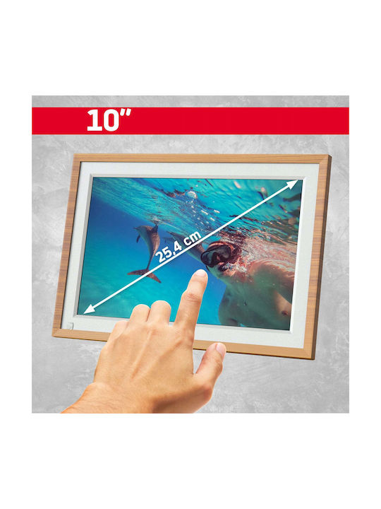 AgfaPhoto Digitale Bilderrahmen 10 Zoll Braune
