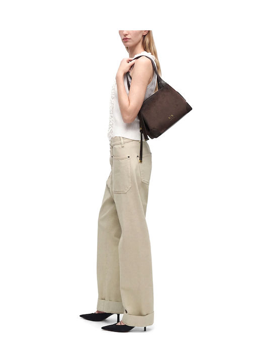 Women's Shopper Bag Suede Brown
