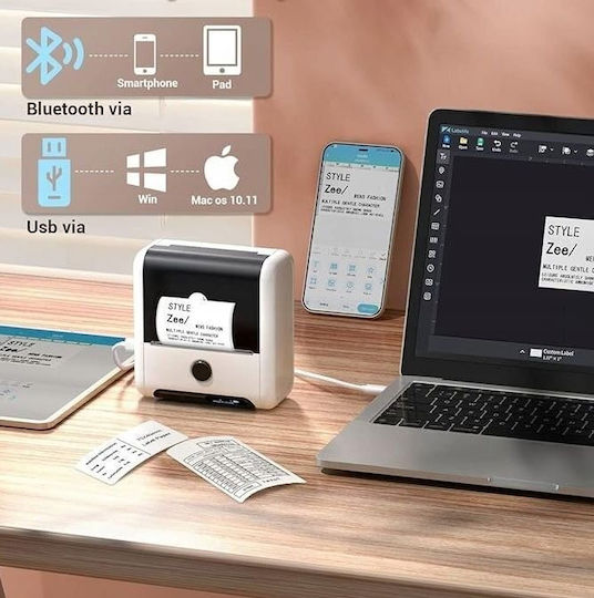 Phomemo Loveinstant Etikettendrucker USB Bluetooth 203 dpi