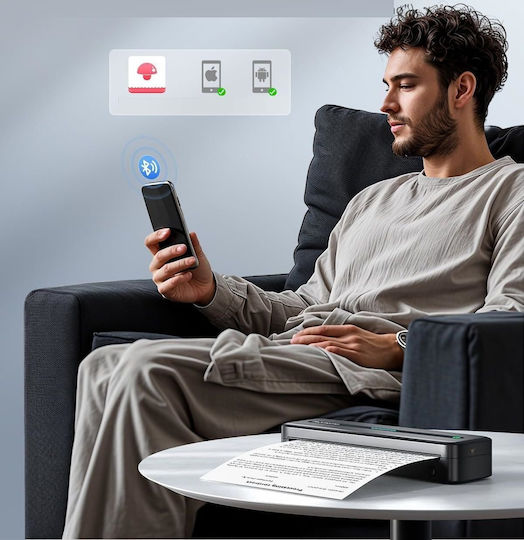 Phomemo Tragbarer Etikettendrucker USB Bluetooth 300 dpi