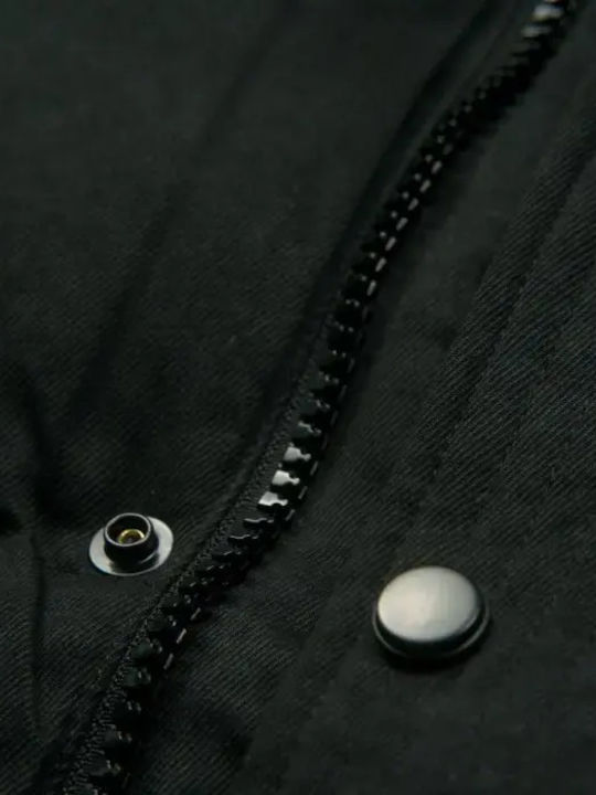 Waterproof Kids Quilted Sleeveless Short Black Jacket