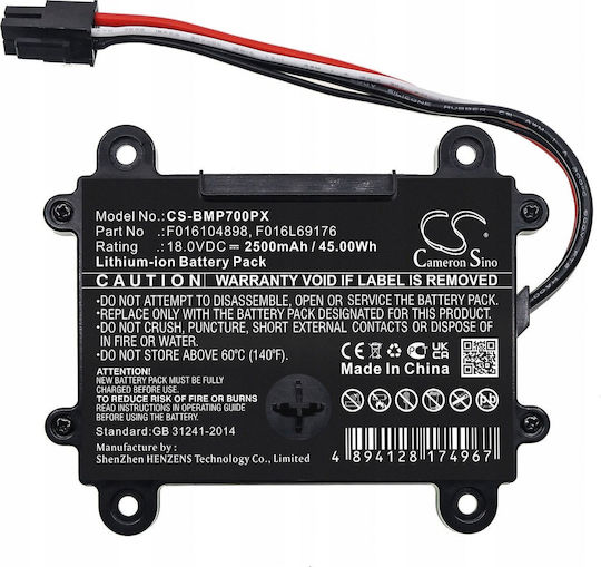 Cameron Sino Cameron Sino Lithium Werkzeugbatterie 18V mit Batteriekapazität 2.5Ah