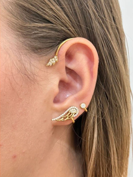 Gold Plated Steel Cuff Earrings Gold Plated Steel Cuff Earrings