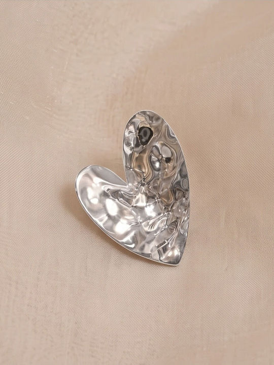 Touch Earrings Made Of Steel 14 907 Silver
