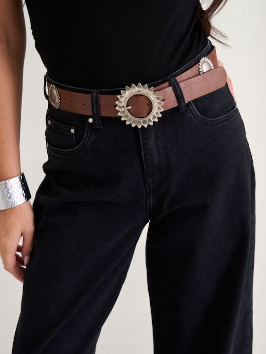 Γυναικείο Jean Παντελόνι σε Baggy Γραμμή Μαύρο